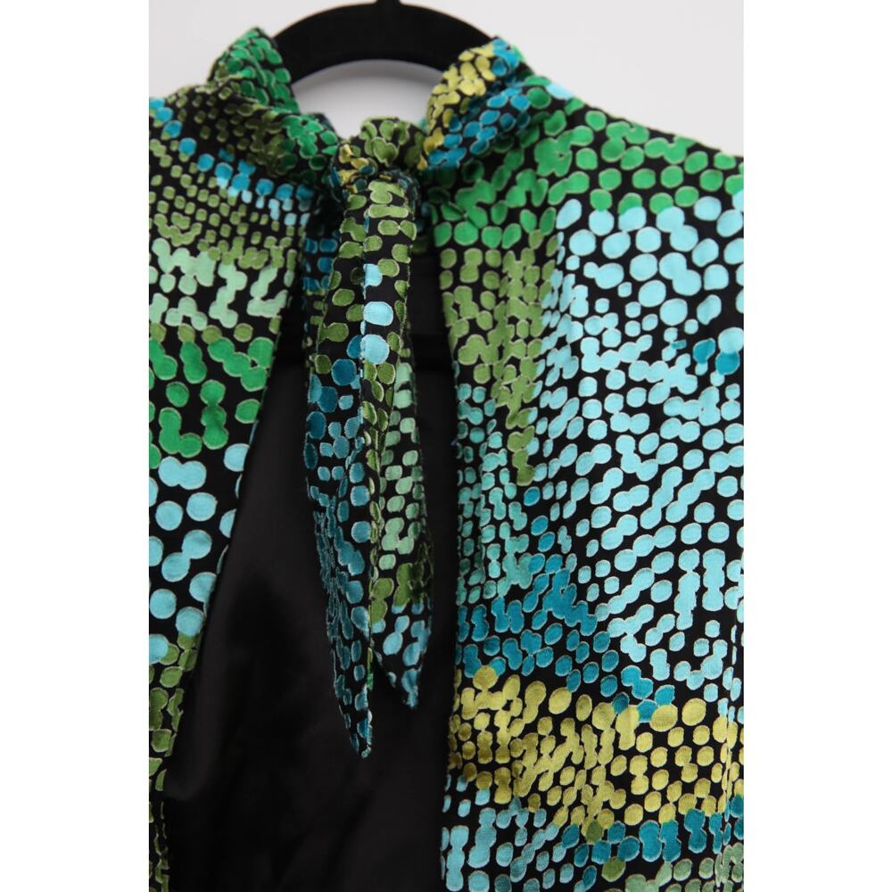 SALONI Fleur Green Dot Print Dress Size 4 - Picture 7 of 9